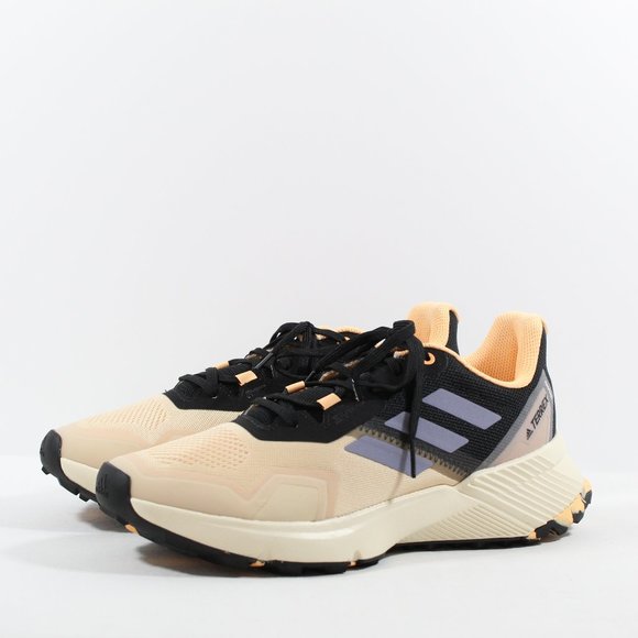Adidas Women's Terrex Soulstride Trail Running Shoes - Taupe/White 9M - Picture 1 of 5